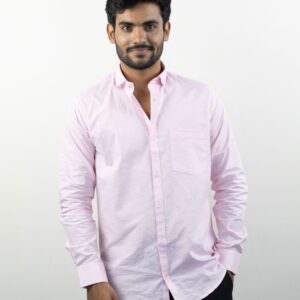 Baby Pink Premium Linen Shirt