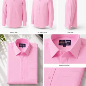 Neta Cotton Men's Baby Pink Cotton Linen Blend Casual Shirt | Premium Soft Fabric