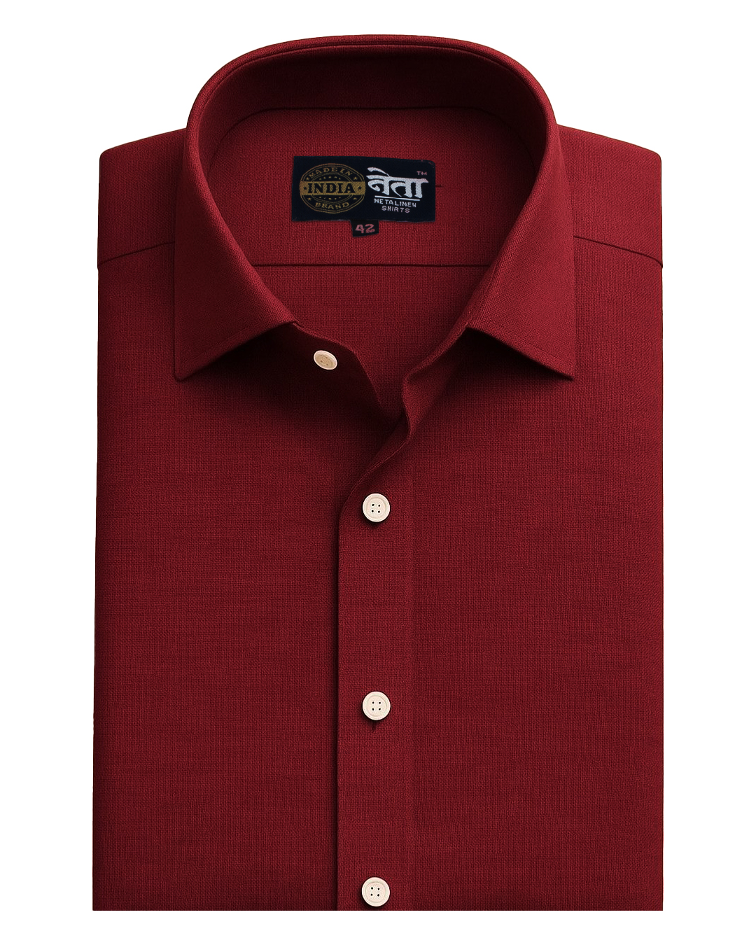 Maroon Premium Linen Shirt