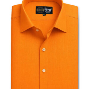 Orange Premium Linen Shirt