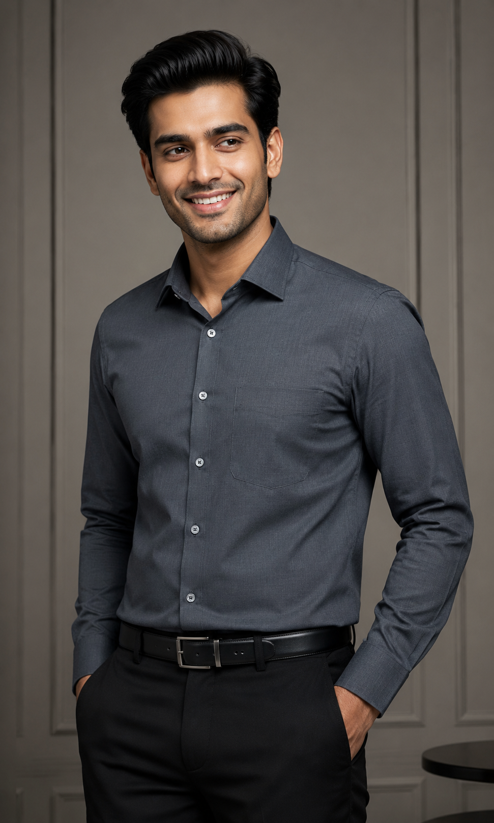 Gray Premium Linen Shirt Gray Premium Linen Shirt