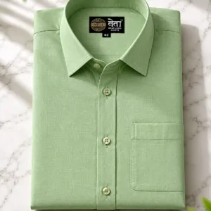 Light Green Premium Linen Shirt