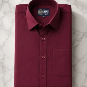 Maroon Premium Linen Shirt