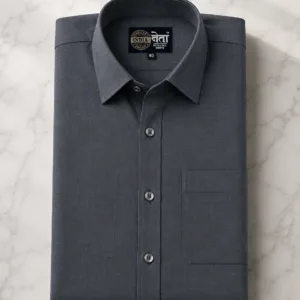 Gray Premium Linen Shirt